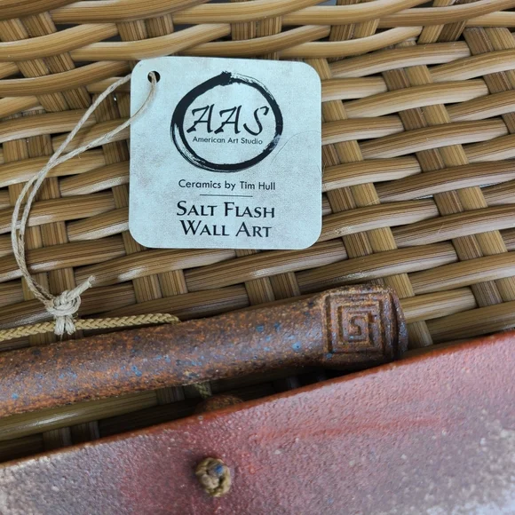 Tim Hull Wall Art Ceramic Rustic Welcome Sign with Birds Brown Blue - Picture 6 of 10